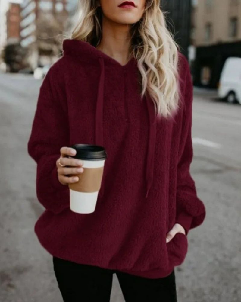 Grand pull en polaire confortable grande taille