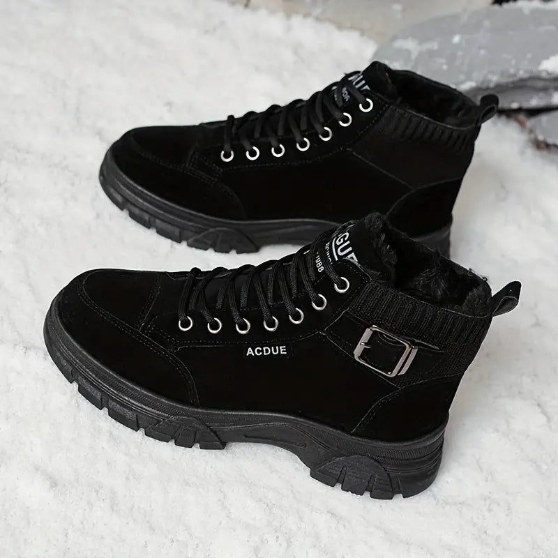 Bottes souples en velours pour femme