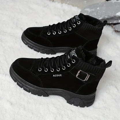 Bottes souples en velours pour femme
