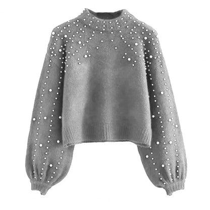 Haut tricoté doux femme moderne