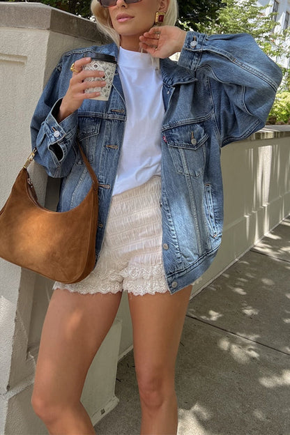 Veste en jean tendance avec poches
