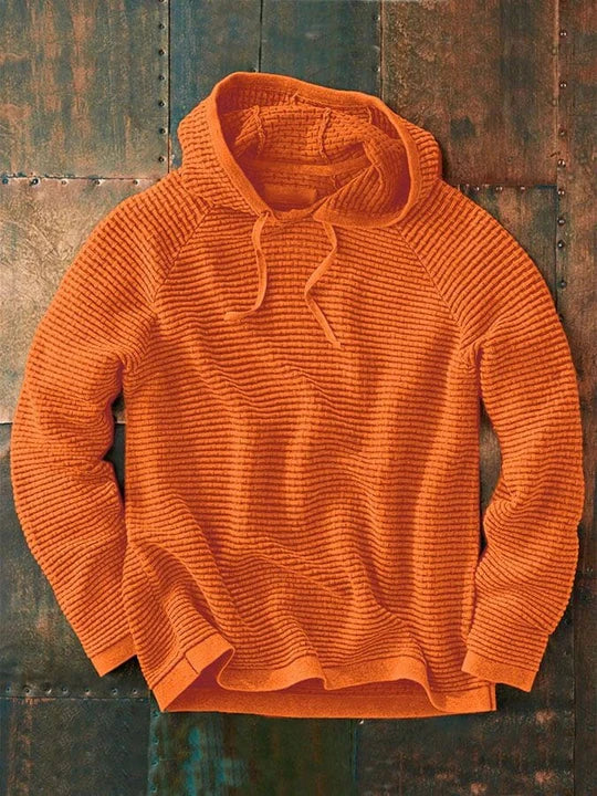Hoodie en maille Capuche Motif Taille