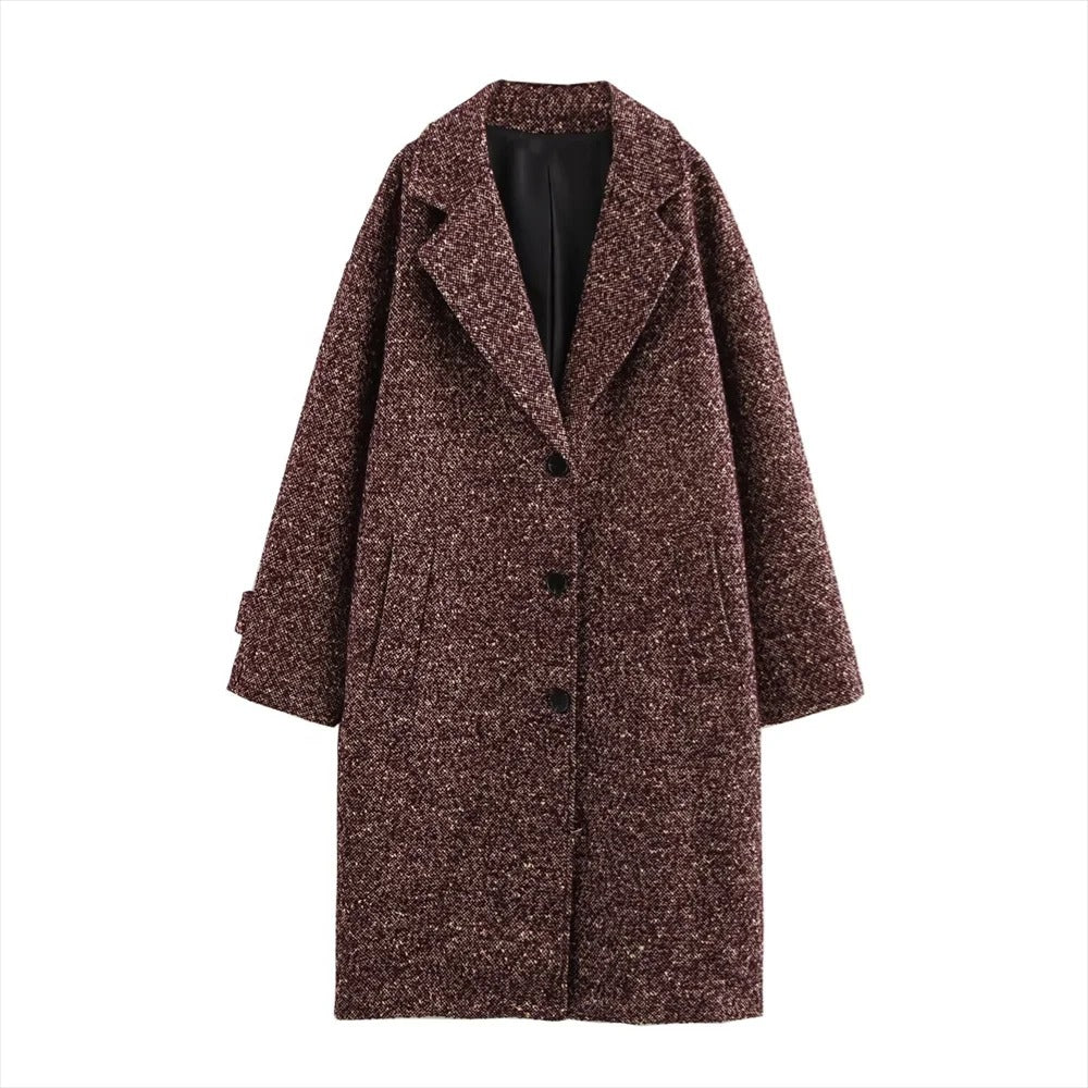 Élégant manteau en laine, design classique