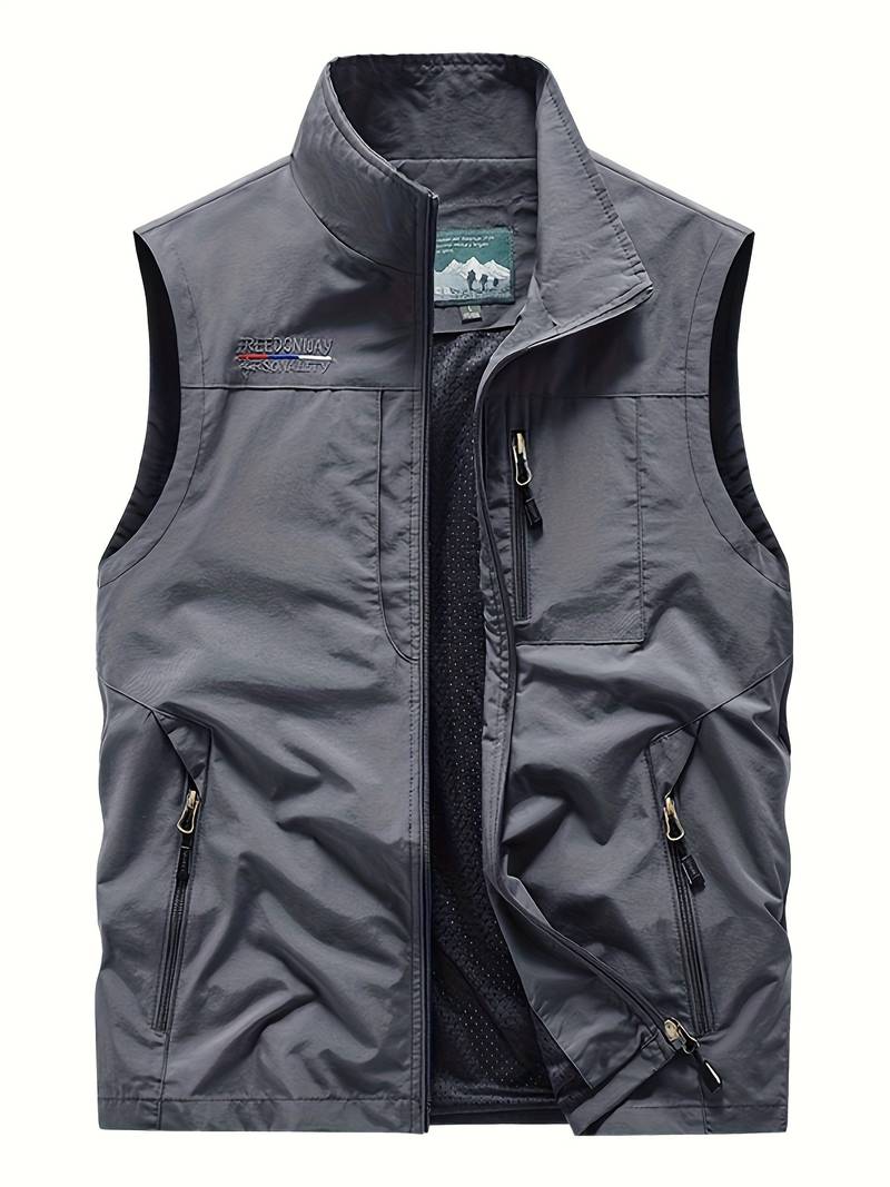 Gilets cargo pour hommes Poches zippées Outdoor