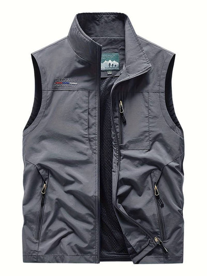 Gilets cargo pour hommes Poches zippées Outdoor