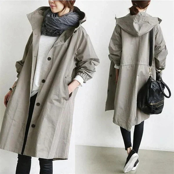 Imperméable élégant pour femme coupe ajustée