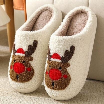 Chaussons confortables pour femmes à motif animalier