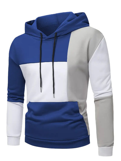 Sweat à capuche élégant pour homme, color-block