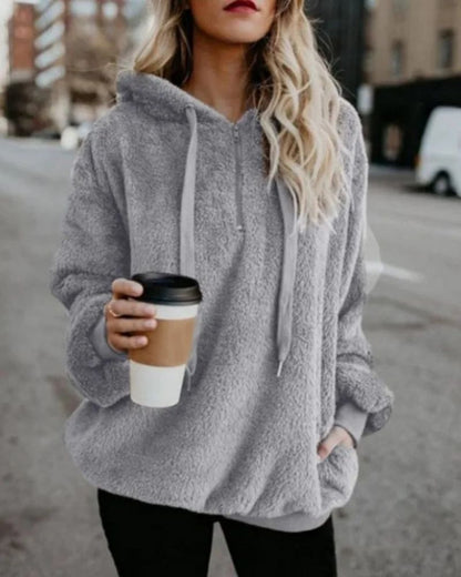 Grand pull en polaire confortable grande taille