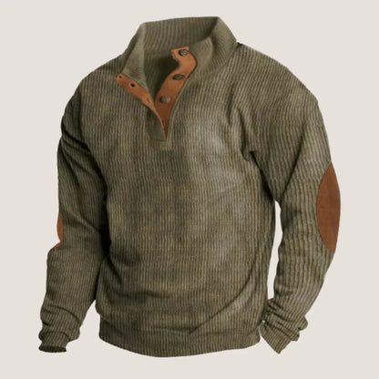 Modischer Ripp-Pullover für Herren - IdealeKleiden