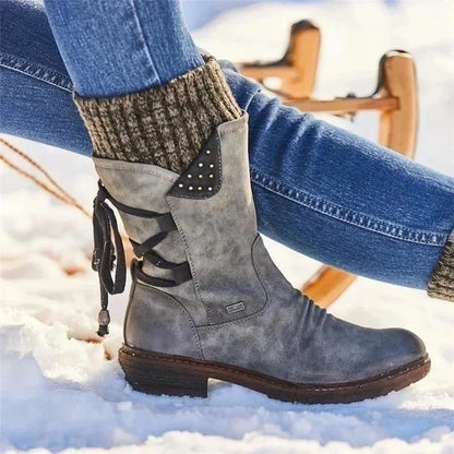Bottines d'hiver élégantes à lacets