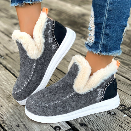 Chaussures pour femmes Polaire chaude Antidérapant