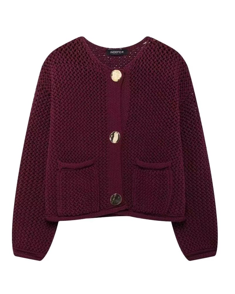 Gilet bordeaux doux