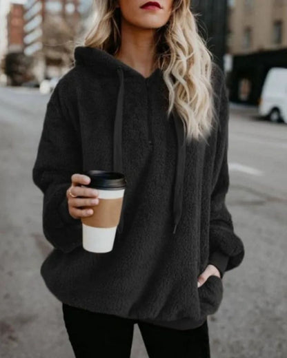 Grand pull en polaire confortable grande taille
