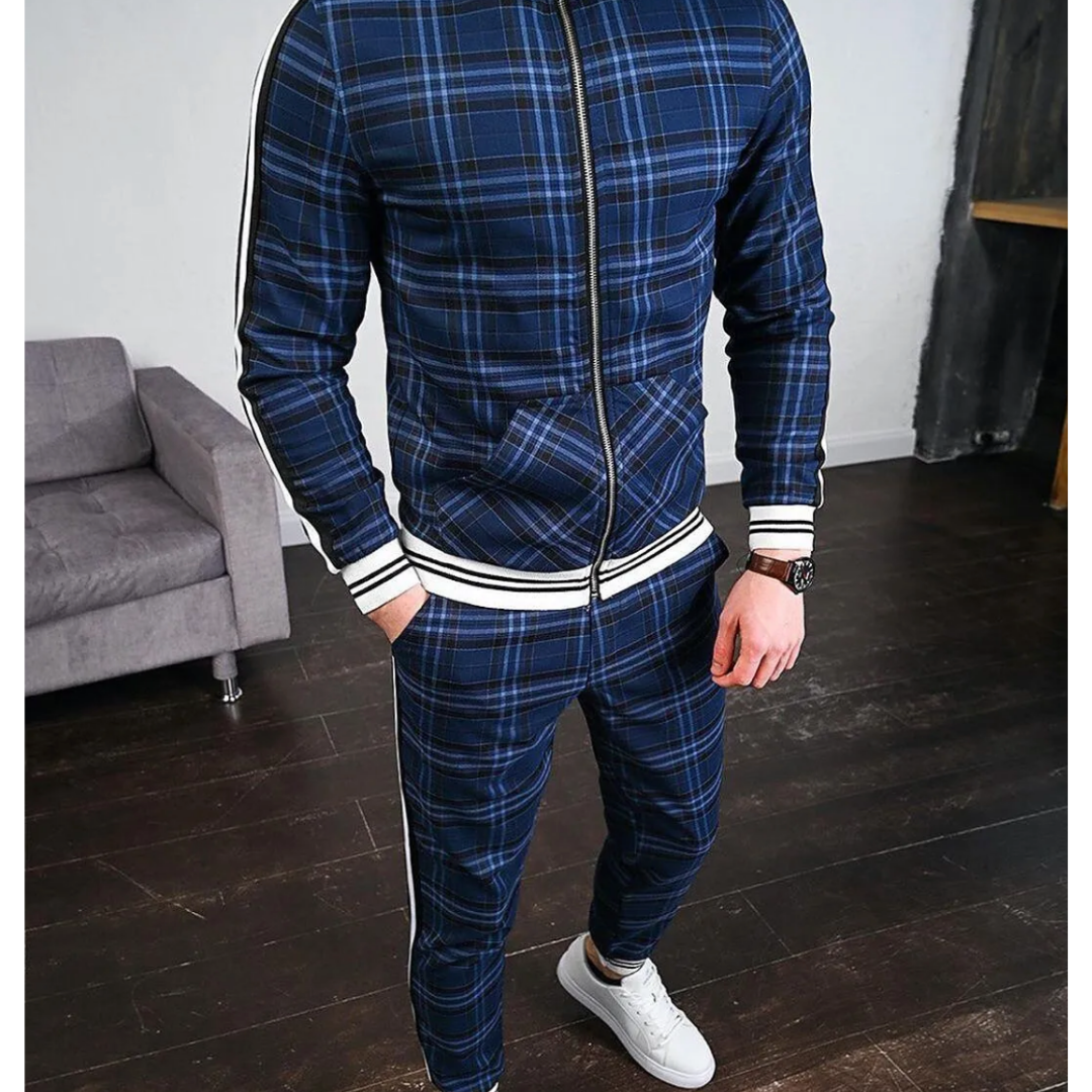 Survêtement de sport 2 pièces pour homme Tenue de loisirs moderne