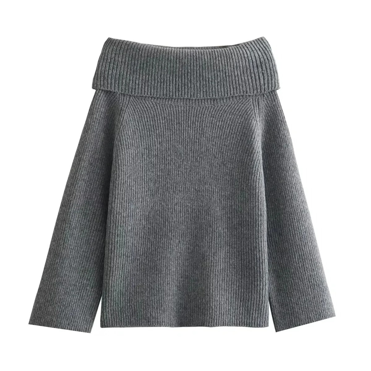 Pulls tricotés doux pour femmes, épaules dénudées