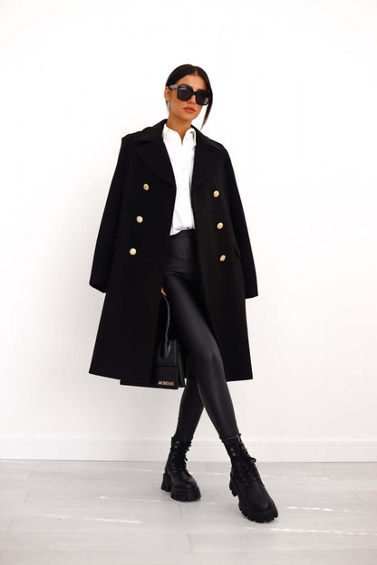 Veste femme tendance avec fermeture à double boutonnage