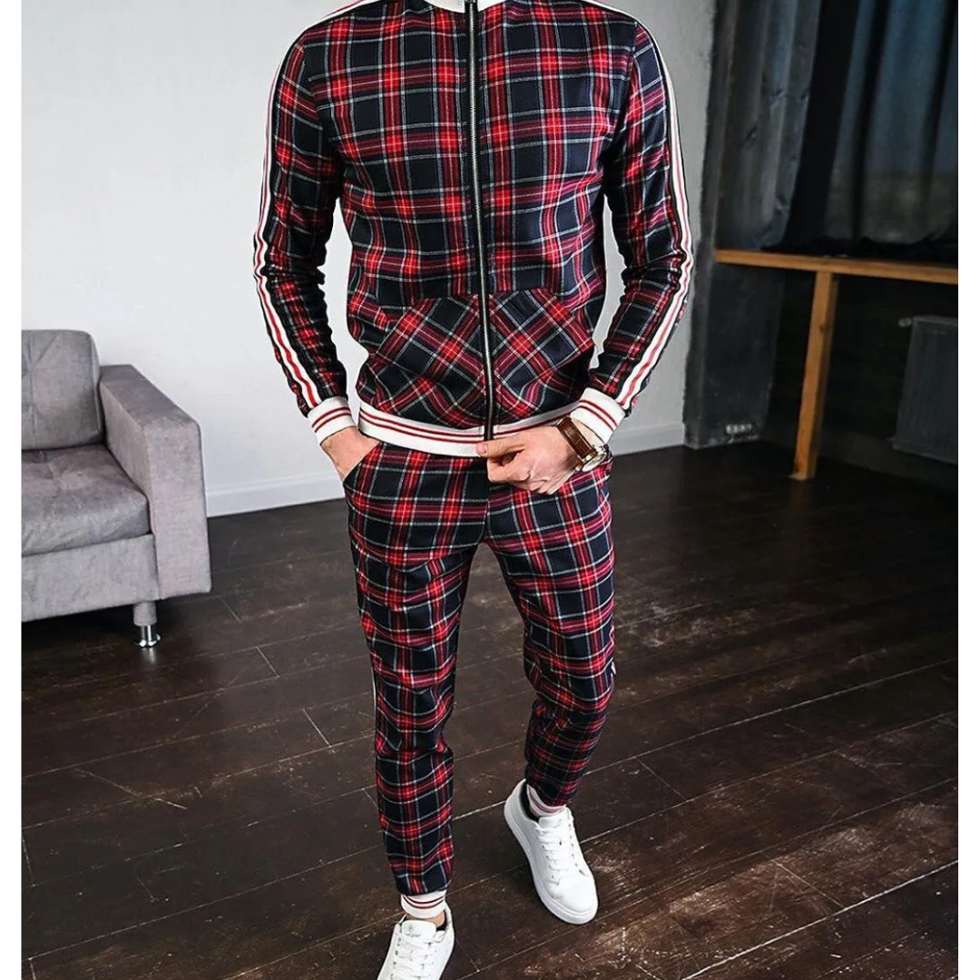Survêtement de sport 2 pièces pour homme Tenue de loisirs moderne