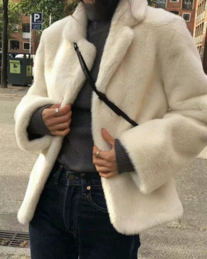 Écharpe femme Manteau Teddy Doux