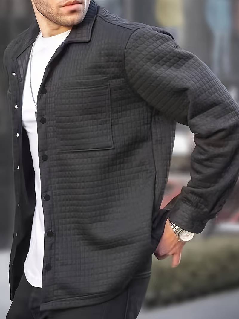 Veste homme élégante aspect gaufré