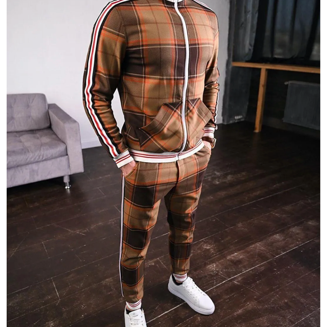 Survêtement de sport 2 pièces pour homme Tenue de loisirs moderne