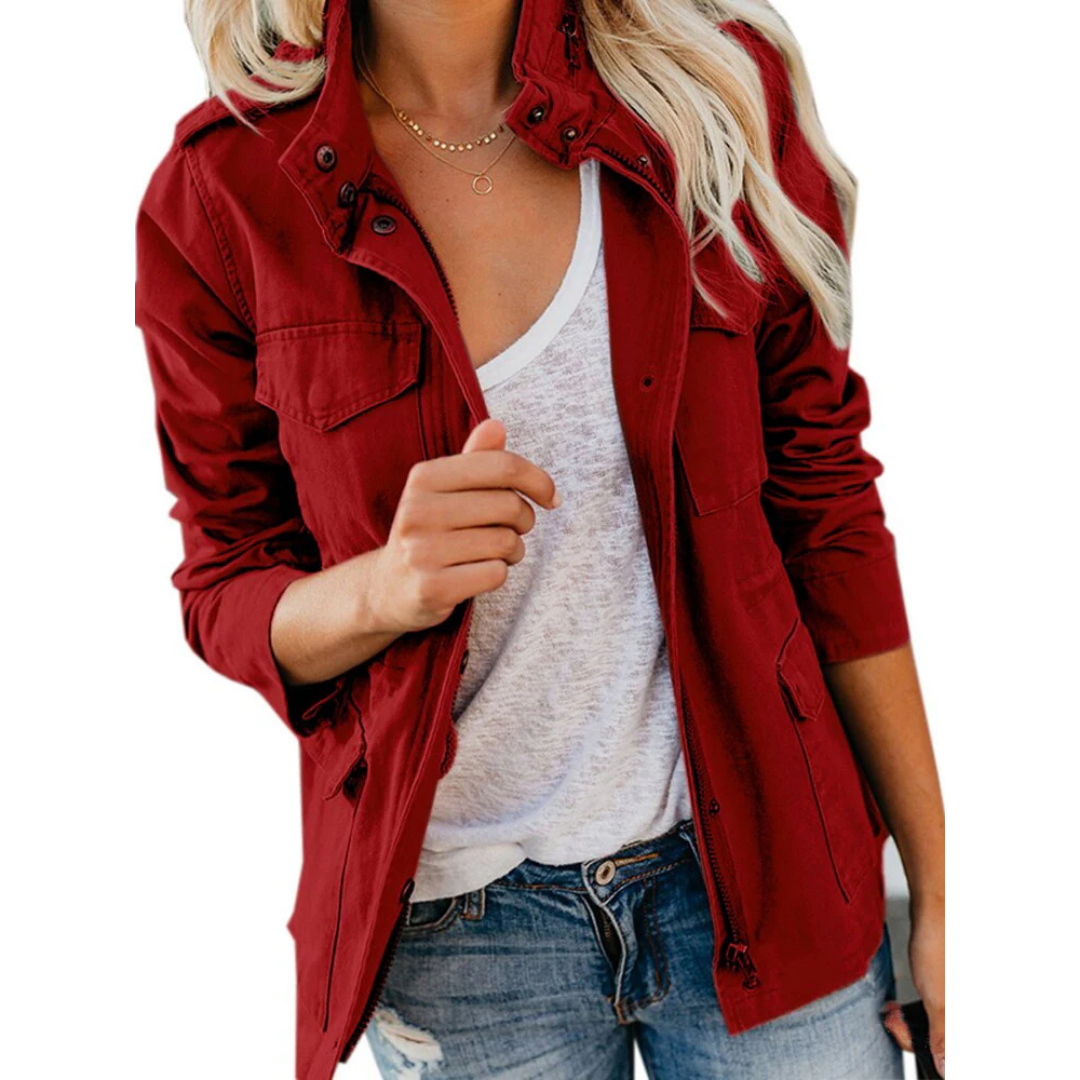 Veste mi-longue élégante pour femme