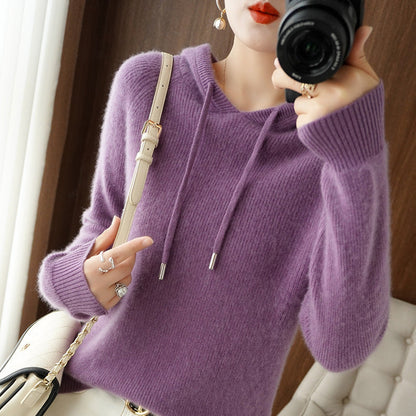 Sweat-shirt à capuche Femme Doux Confortable