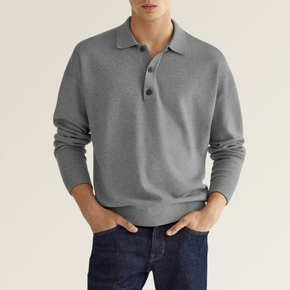 Polo à manches longues tendance pour homme