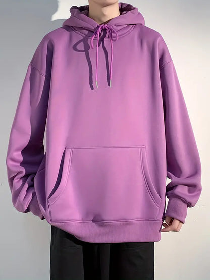 Sweat-shirt à capuche homme simple décontracté