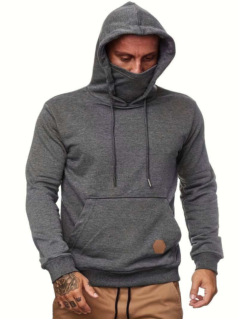 Sweat à capuche tendance avec masque pour homme