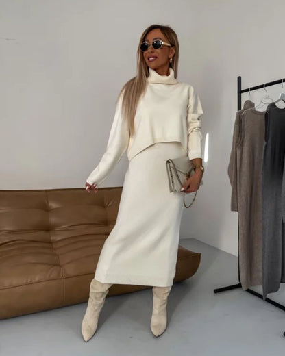 Robe tricotée femme design moderne