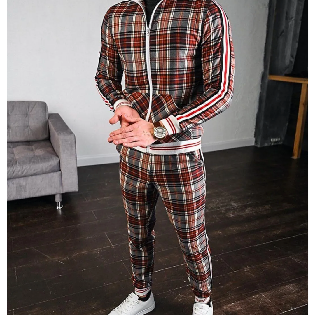 Survêtement de sport 2 pièces pour homme Tenue de loisirs moderne