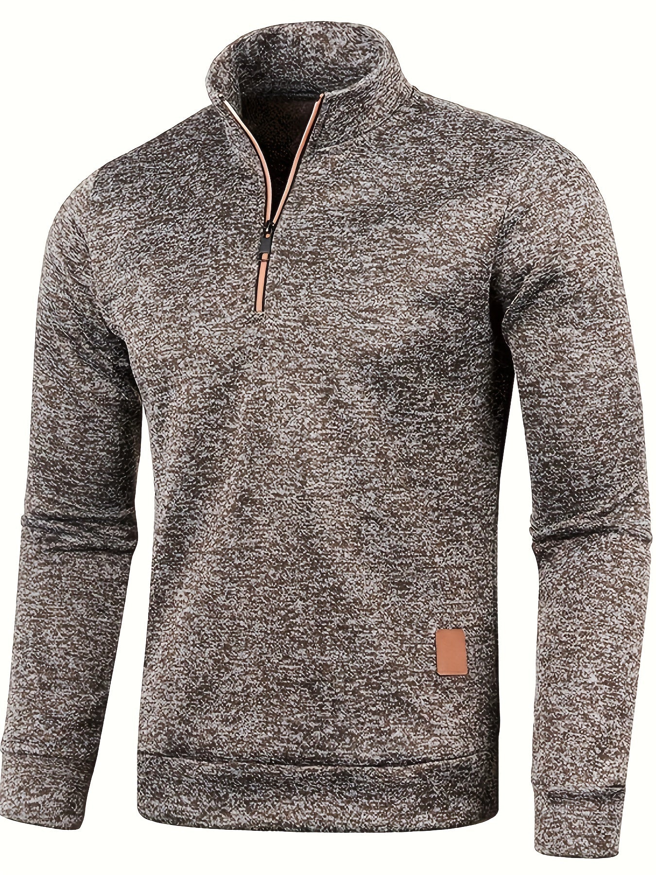 Pull homme chaud zippé hiver