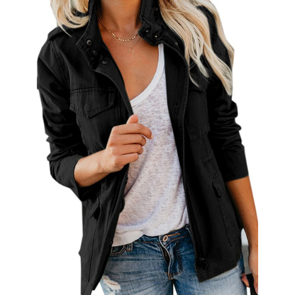 Veste mi-longue élégante pour femme