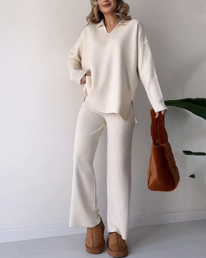 Ensembles tricotés décontractés pour femmes jumelles
