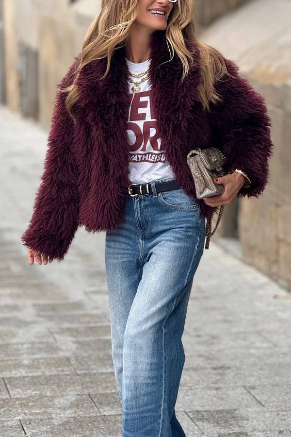 Veste polaire fuchsia moderne pour femme