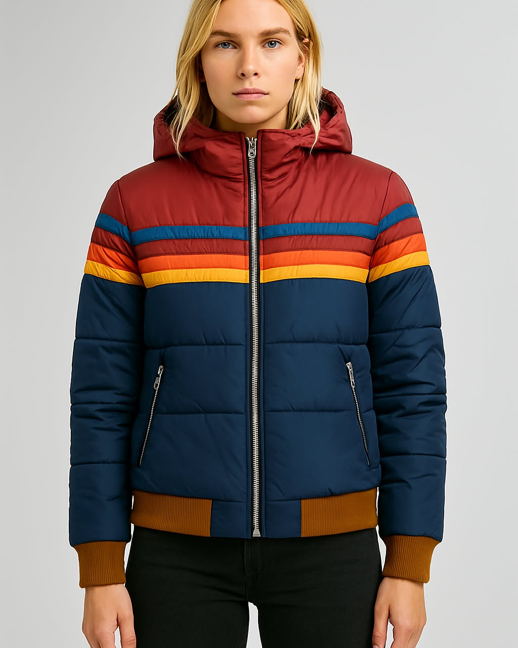 Veste d'hiver chaude matelassée
