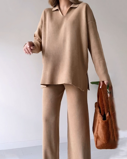 Ensembles tricotés décontractés pour femmes jumelles