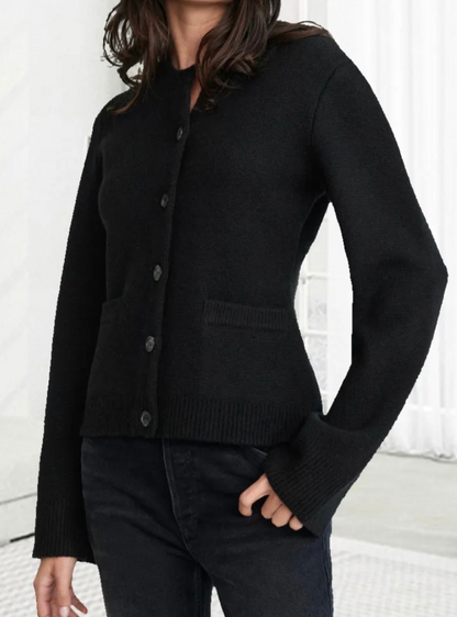 Veste souple pour femme avec boutons