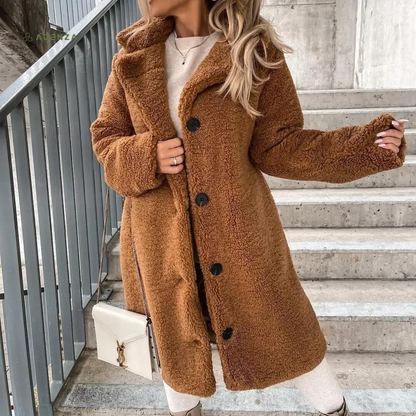 Manteau Teddy Doux Oversize Chaud