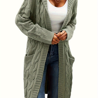 Veste à capuche femme longue élégante