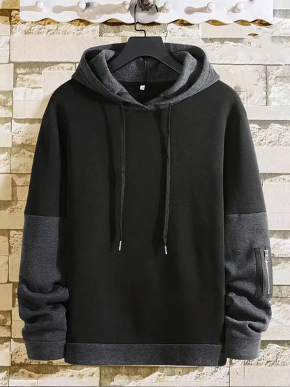 Sweat à capuche pour homme style color block