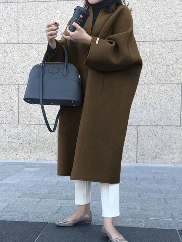 Lisi - Manteau long en laine élégant pour femme