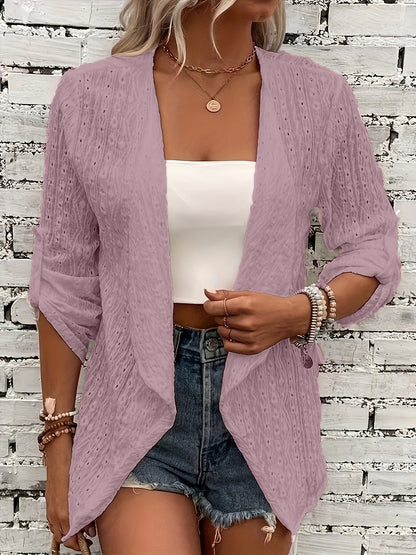 Gilet femme Automne Crochet Style décontracté