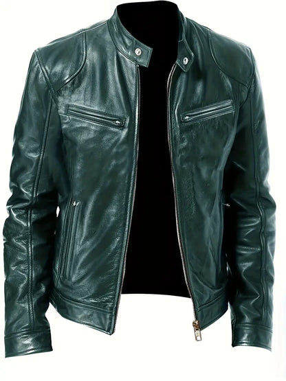 Ledermotorradjacke für Männer - IdealeKleiden
