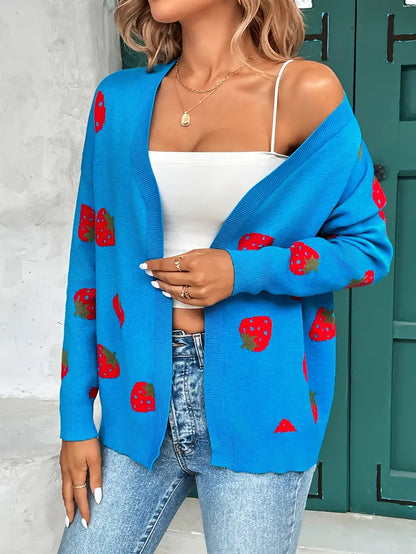 Cardigan grande taille Longueur hanches Ludique Tricoté