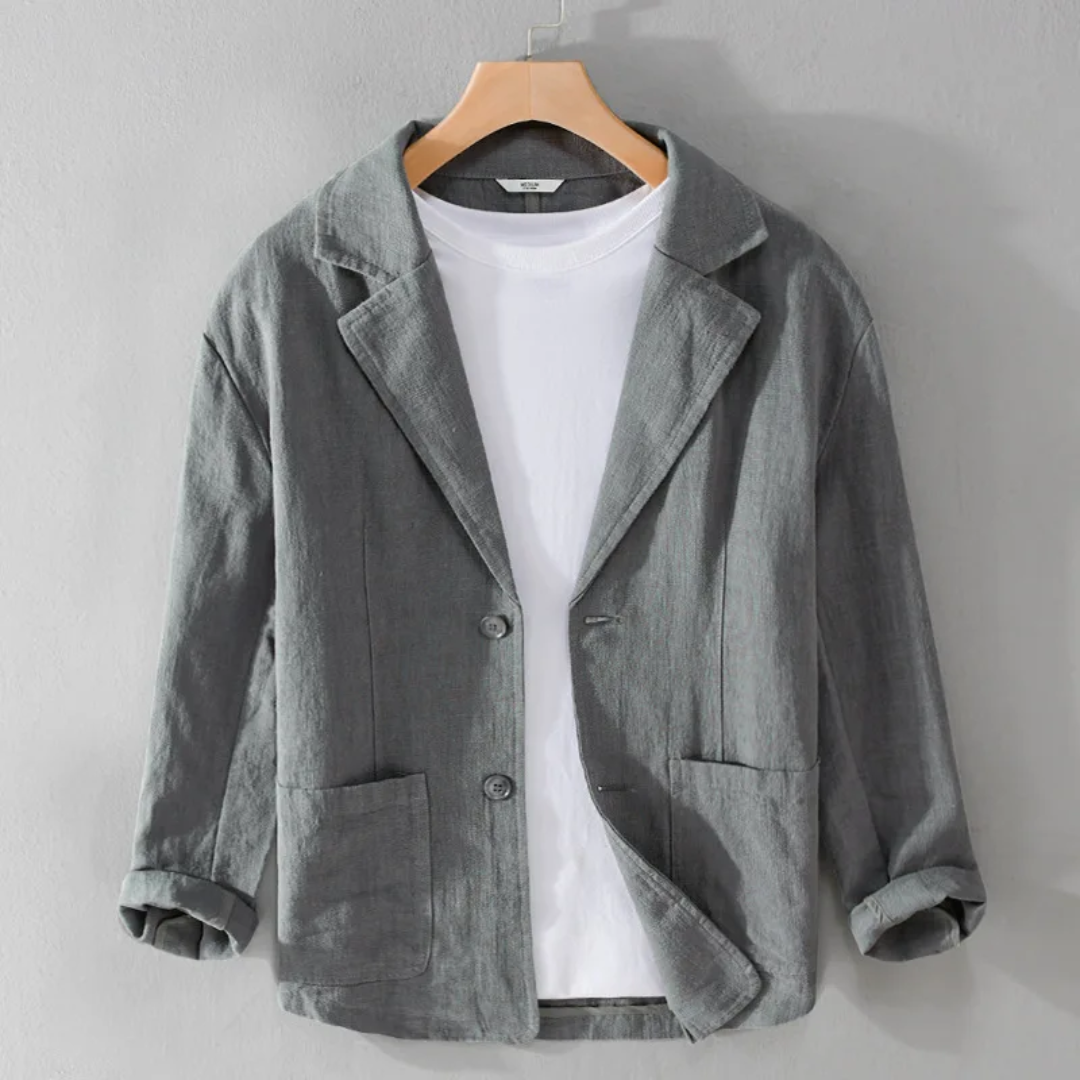 Élégante veste en lin d'été