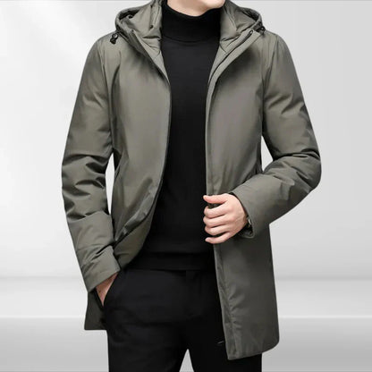 Veste élégante à capuche noire pour homme, style Phillippe