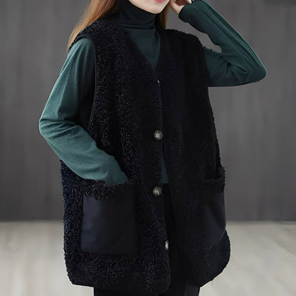 Gilet douillet pour femme Doux et chaud