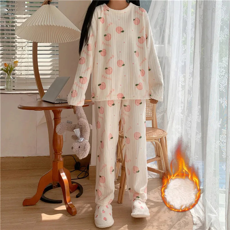 Pyjamas en polaire douce pour femmes - Chauds et confortables